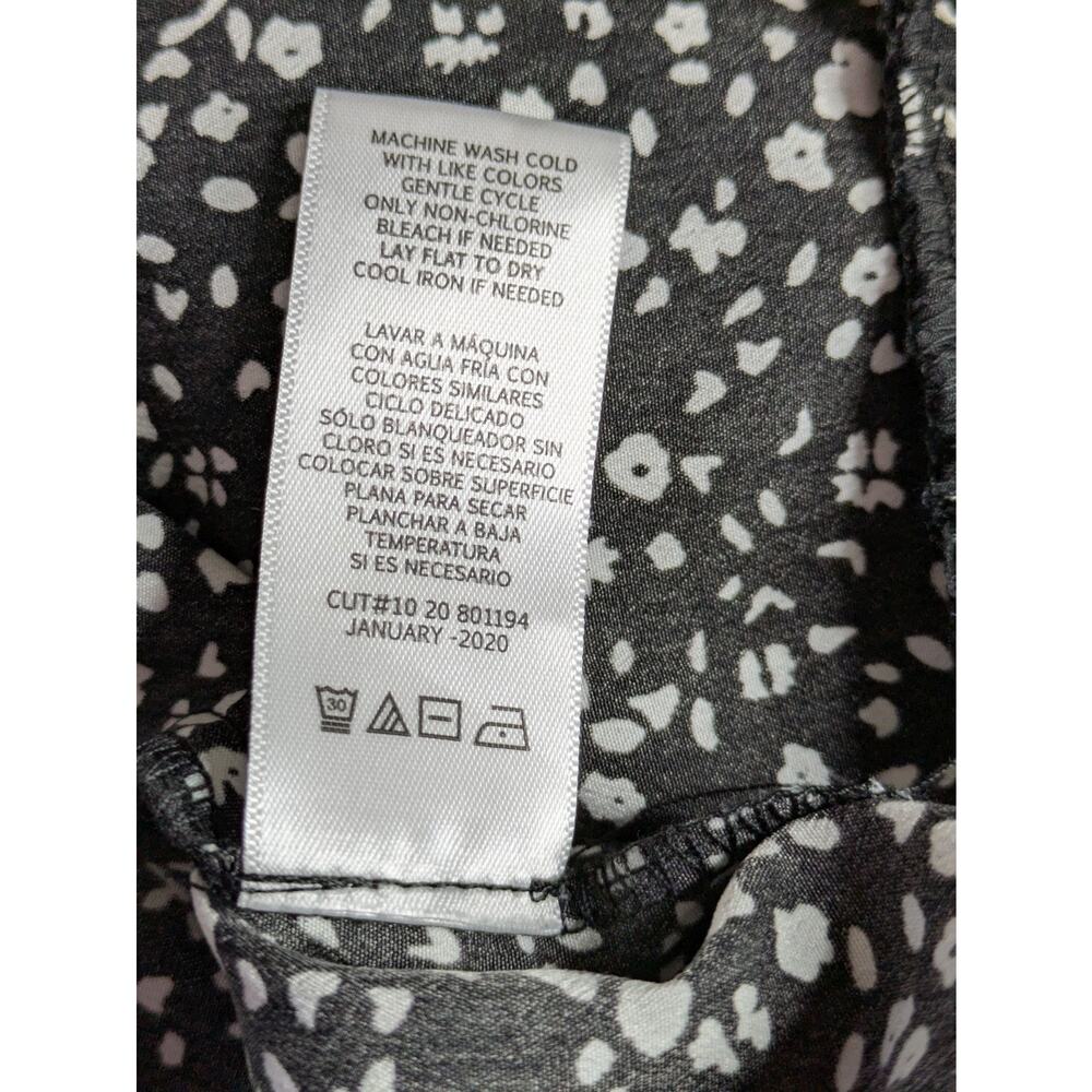 Sweet Baby Jamie Tiered Black Floral Midi Skirt Size XS - Picture 7 of 8